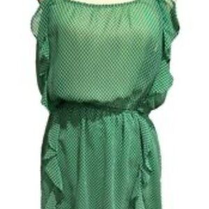 Green Polka Dot Women's Dress